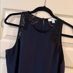 REISS Anais Lace Trim Cocktail Dress